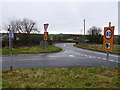Road Junction at Roundham, Crewkerne, Somerset in TA18 8RF