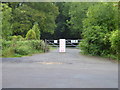 Gate on military training area in The Avenue in SP11 6PB