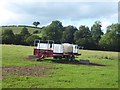 Trailer in field near Pen-Twyn Cottage in HR2 0AP