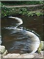 Heart-shaped weir on the River Rivelin in S6 5PY