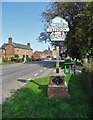 Village sign, Freiston, Lincolnshire in PE22 0LA