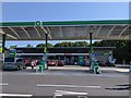 BP garage and Spar shop at the west-bound services on the A303 in SP11 0PN