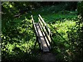 Footbridge over a dry channel in Risley