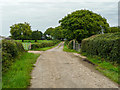 Footpath on driveway to Berry Moor Farm, Thurgoland in S75 4RF