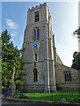 The tower of St Margaret's Church, Sibsey in PE22 0BQ
