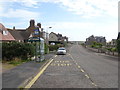 Bus stop and shelter on Aulton Road (A975), Cruden Bay in AB42 0QF