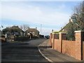 Looking up Barker Close towards Blackboy Lane in PO18 8BP