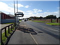 Bus stop and shelter on Windmill Road, Peterhead in AB42 2GB
