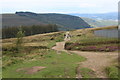 Walkers approaching Mynydd Machen summit in NP11 6DR