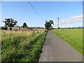 Minor road beside the derelict Westleys Cottage in FK9 4NE