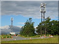 Communications masts beside the A6055 in DL7 9LH