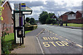 Bus stop on Parkside Avenue, Parkside Estate in ST16 1ZY