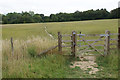 Footpath away from Bruern Abbey in OX7 6PY