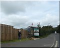Bus shelter on A389 west of Bodmin in PL31 2TN