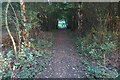 Footpath into the woods in OX15 0RR