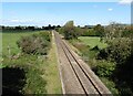 Railway line to Castle Cary in BA22 8BX