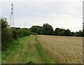 Bridleway eastwards towards Loughborough in Stonebow Village