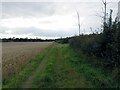 Bridleway westwards towards Hathern Road in Stonebow Village