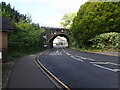 Hook Road railway bridge, Epsom in KT19 8ST
