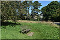 Bench seat and crossroads at Sandleheath in SP6 1PL