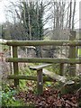 Stile and footpath to Fox Wood in ME13 9NL