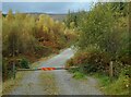 Barrier across the forestry road in FK8 3TG