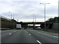 The M25 runs under the A10 in EN8 8EU