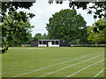 Pavilion, Edge Grove School playing field in Aldenham West Ward