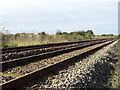 Railway towards Sleaford in Claydike Bank