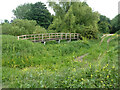 Footbridge and ford across ornamental water (sometimes) in WD25 8BX