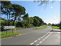 Road junction at Blackwater, near Newport in PO30 3BE