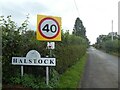 Village sign, Halstock in BA22 9RR