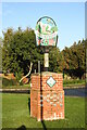 Rendlesham village sign in IP12 2TN
