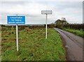 Waning signs at Forches Cross in Burrington