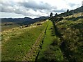 The farm track (public footpath) above Tan-y-bwlch in Caerhun Community