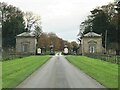Newby Park entrance gates and lodges in HG4 5AJ