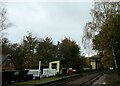 Looking from the platform towards Billingshurst Signal Box in BN18 9LY