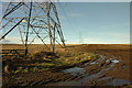 Powerlines and farmland in Fisherford
