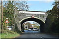 Railway arch over the A412 by Denham Station in UB9 5BL