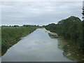 Hobhole Drain looking south from Clamp Gate Bridge in PE21 0SB