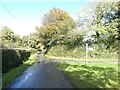 Road junction west of Gidleigh in TQ13 8HT