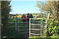 Gate on footpath above Dawlish in EX7 0QY