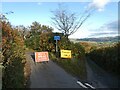 Road closure above the Teign Valley in EX6 7GZ