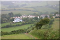 Eype, viewed from the hill to the south east in DT6 6AW