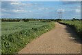 Track and farmland, Drayton St Leonard in OX10 7AS