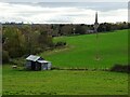 Farmland and Eldersfield church in GL19 4PP