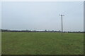 Powerlines over the pasture in OX27 0AP