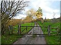 Gated entrance, Red House Farm in BA4 4AG