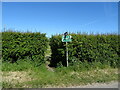 Footpath off Tothby Lane in Rigsby with Ailby