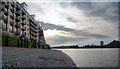 Globe Wharf and the Thames in SE16 5FX